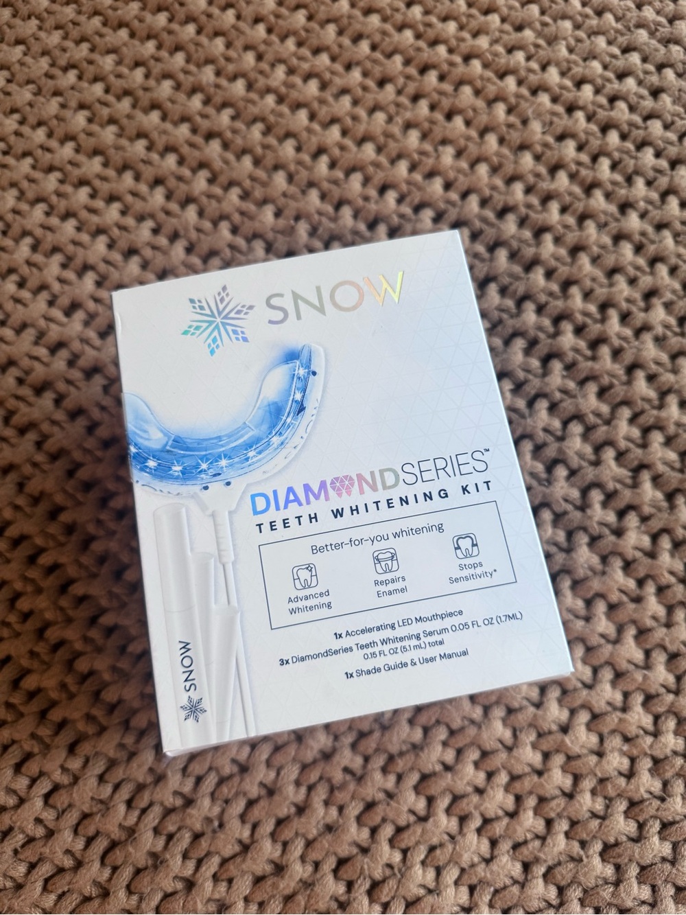 SNOW Diamond Series Teeth Whitening Kit LED Light Whitening System New Sealed